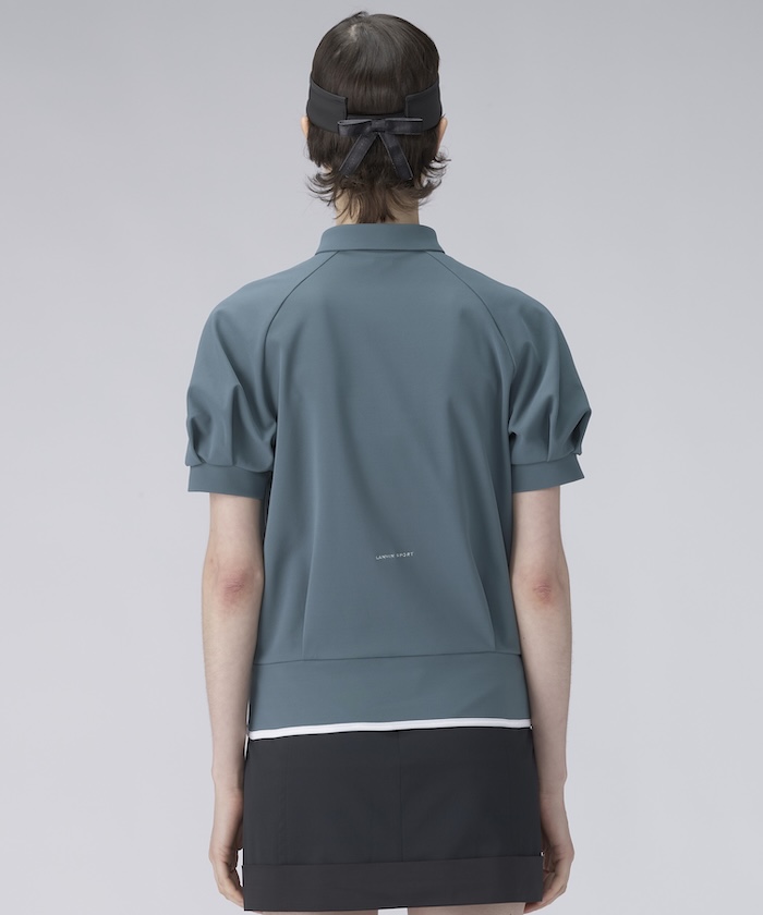 LANVIN SPORT ランバンスポール ボリュームスリーブ半袖シャツ グレー ボリュームスリーブ半袖シャツ【Sunscreen NIR/吸汗】(507849779