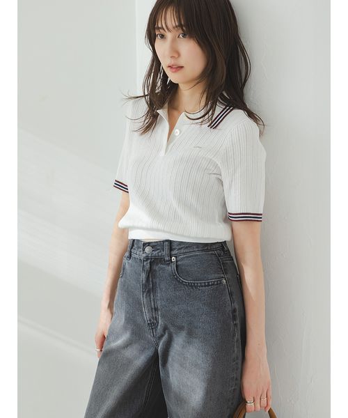 新品タグ付き　snidel LACOSTE/ポロニット SNIDEL｜LACOSTE/ポロニット | Rakuten Fashion(楽天