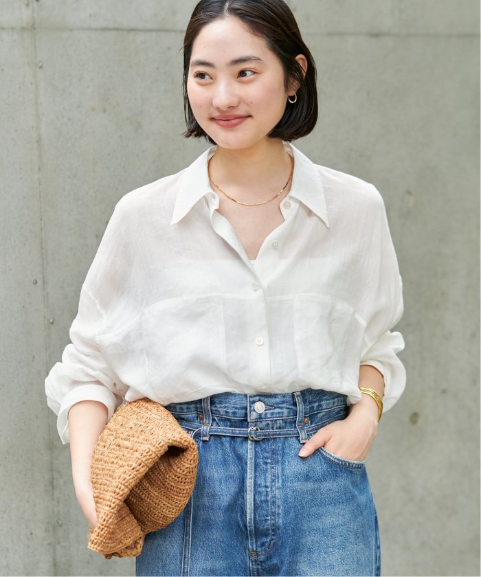RAMIE LYOCELL CROPPED シャツ(508126061) | プラージュ(Plage