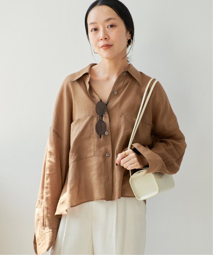 RAMIE LYOCELL CROPPED シャツ(508126061) | プラージュ(Plage