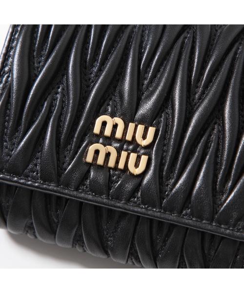 セール】ミュウミュウ Miu Miu MIUMIU 三つ折り財布 MATELASSE セール】ミュウミュウ Miu Miu MIUMIU 三つ折り財布 MATELASSE