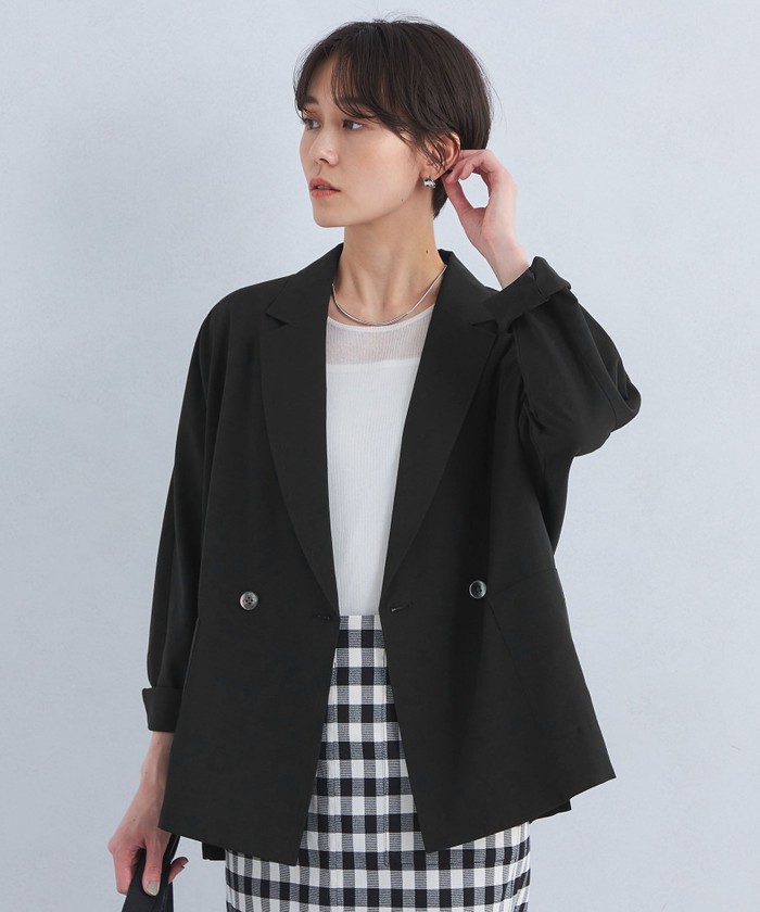 美品✨グリーンレーベルリラクシング　テーラードジャケット　金ボタン　黒　S セール 50%OFF】[R/ブッチャー] ◇D パイピング ノーカラー