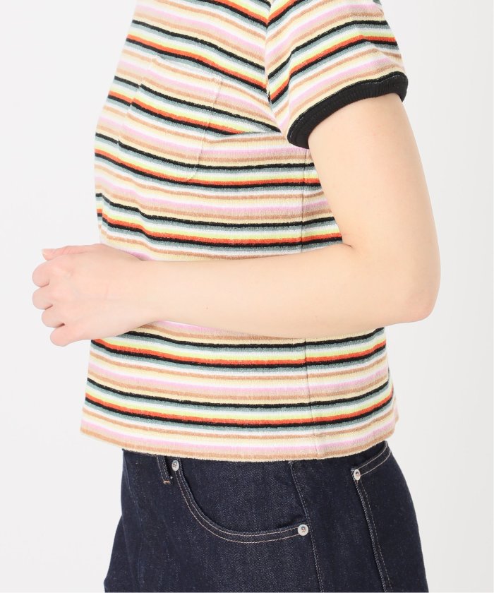 tシャツ 手洗い可 / Gleamy/グリーミー ボーダーTEE レディース 手洗い可 / Gleamy/グリーミー ボーダーTEE（Tシャツ/カットソー