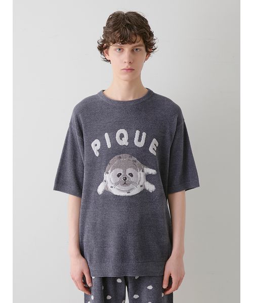 セール】【HOMME】あざらしジャガードプルオーバー&ショート