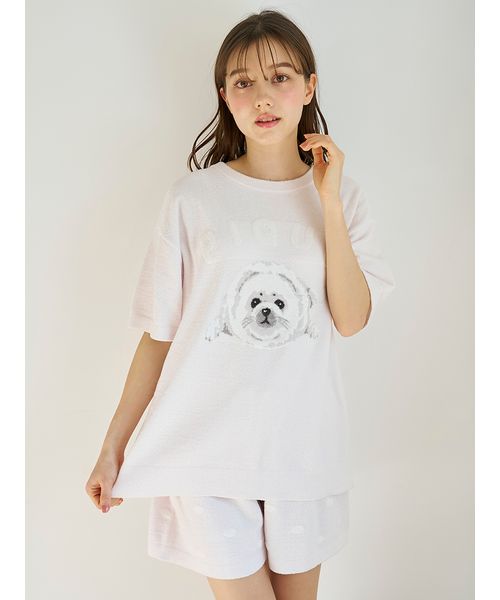 セール】あざらしジャガードプルオーバー&ショートパンツセット
