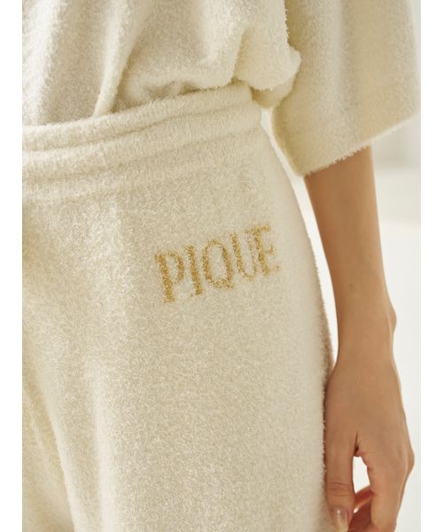 gelato pique リブロゴジャガードプルオーバー&ショートパンツセット gelato pique（ジェラートピケ）の「リブロゴジャガードプル