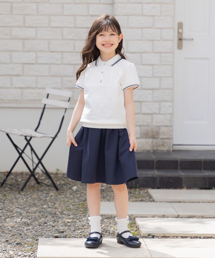 新品　KUMIKYOKU　キッズ　フォーマルスカート　160cm　ネイビー 150-170㎝】KUMIKYOKU NAVY ワンピース / 組曲 KIDS