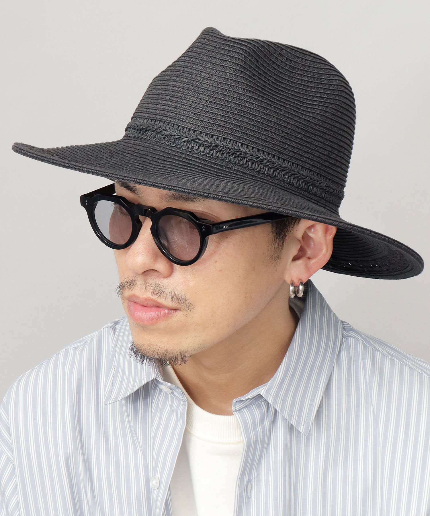 ベーシックエンチ Basiquenti ハット 帽子 メンズ 麦わら帽子 ベーシックエンチ Basiquenti ハット 帽子 メンズ 麦わら帽子