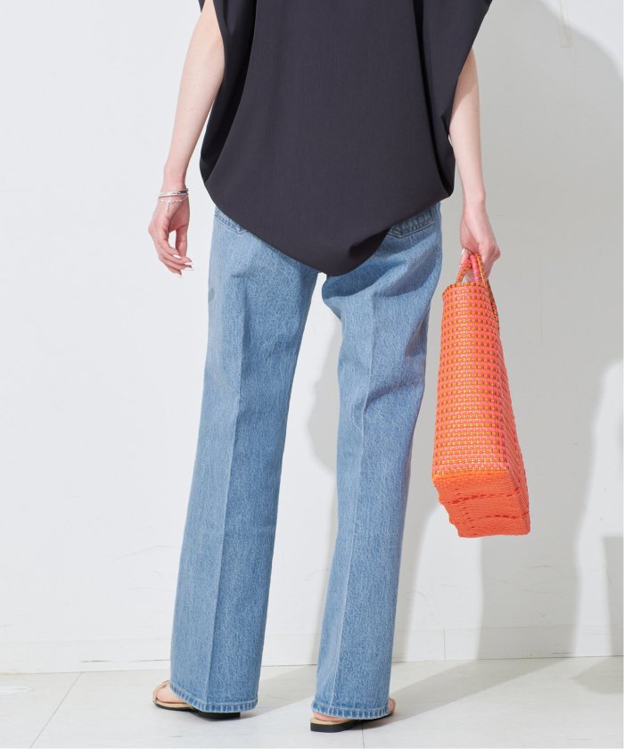 新品完売品 SLOBE IENA LE DENIM スリムフレアレングス デニム セール】LE DENIM スリムフレアレングス(508133153) | スローブ