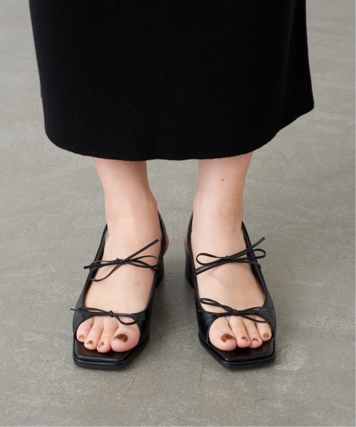セール 30%OFF】GRISE3cmレザーWナローリボンサンダル(508133918