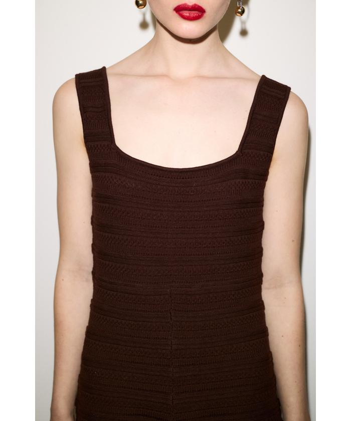 SQUARE NECK ジャンプスーツ(508135298) | スライ(SLY) - d fashion SQUARE NECK ジャンプスーツ(508135298) | スライ(SLY) - d fashion
