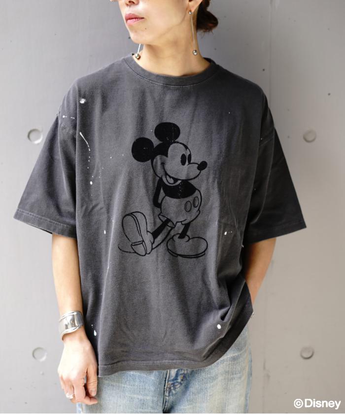 GOOD ROCK SPEED別注ペインティングミッキーTシャツ GOOD ROCK SPEED (グッドロックスピード) 別注ペインティング