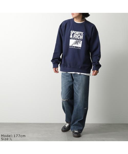 SPORTY&RICH トレーナー CR885 スウェット 裏起毛 セール30%OFF】SPORTY&RICH トレーナー CR885 スウェット 裏