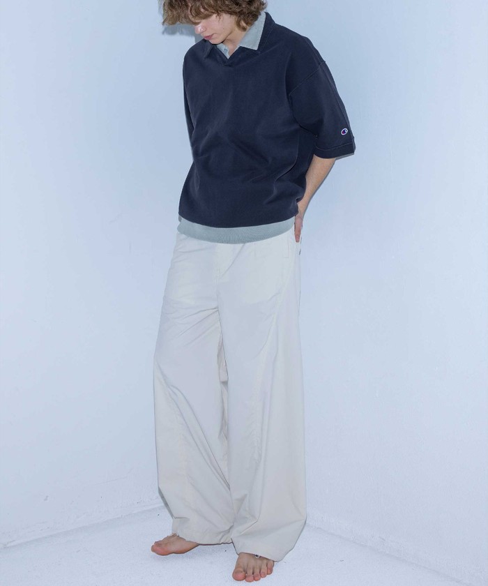 champion × monkey time ピグメント　ポロシャツ セール】＜Champion × monkey time＞ ピグメント スキッパー
