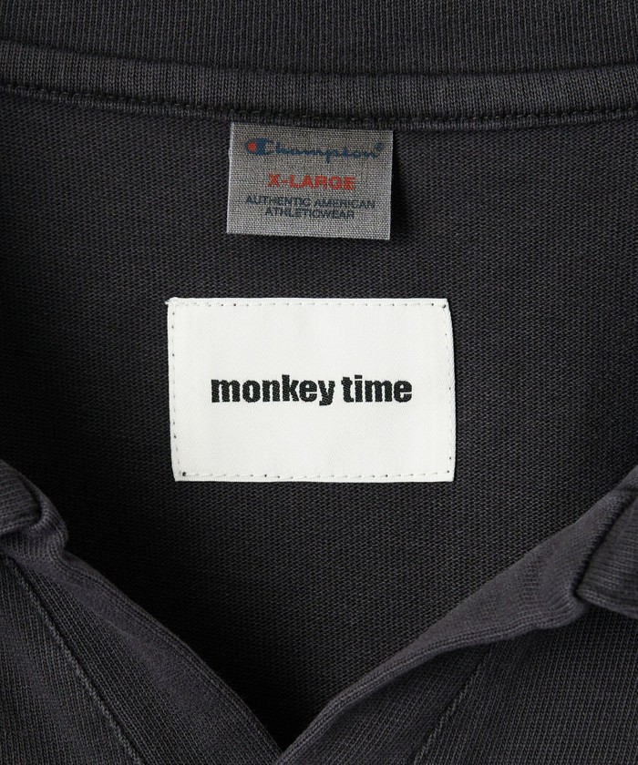 champion × monkey time ピグメント　ポロシャツ Champion ポロシャツ 「Champion × monkey time」 ピグメント