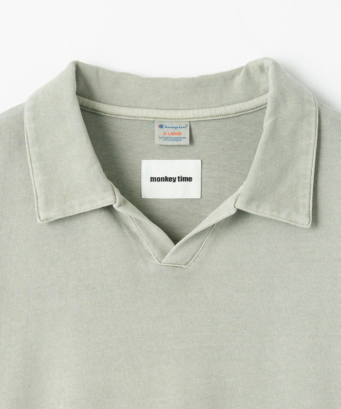 Champion × monkey time＞ ピグメント スキッパー ポロシャツ