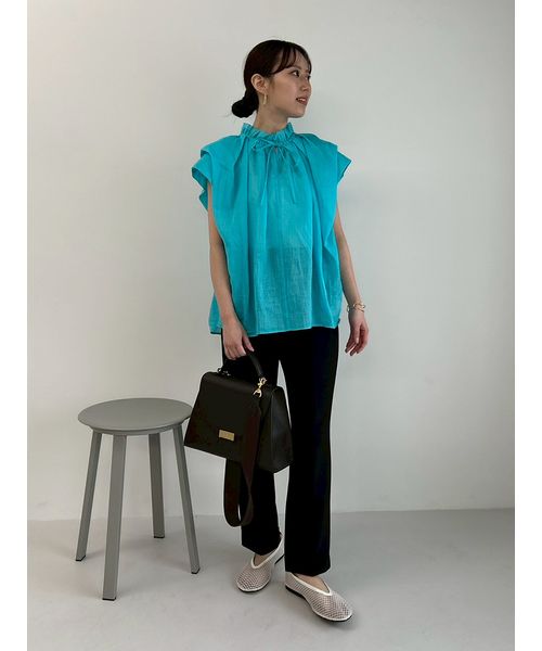 ミラオーウェン　ウォッシャブル】2WAYパフスリーブブラウス　完売品 ウォッシャブル】2WAYパフスリーブブラウス｜ミラオーウェンの