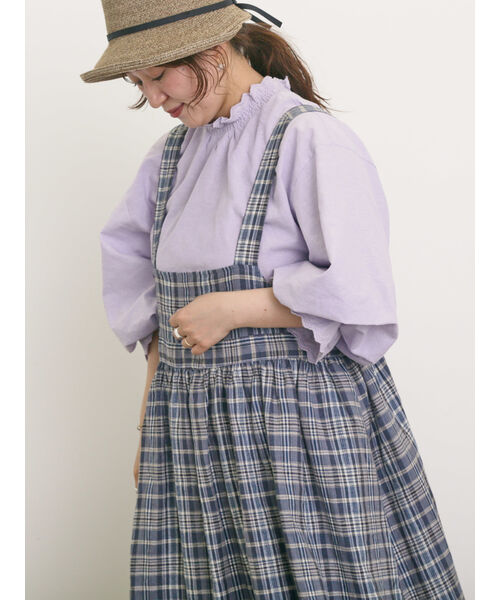 サマンサ モスモス Samansa Mos2 【Cross×Linen】ジャンスカ