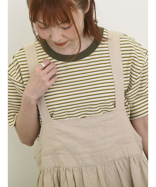 サマンサ モスモス Samansa Mos2 【Cross×Linen】ジャンスカ