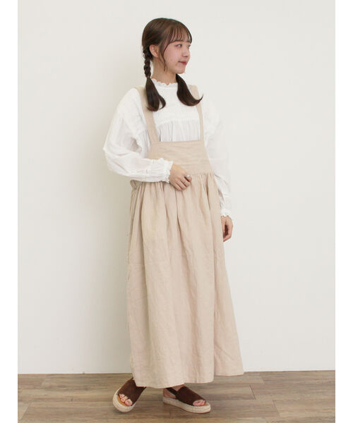 超人気ブティック セール】サマンサ 【Cross×Linen Mos2 Samansa モスモス ワンピース