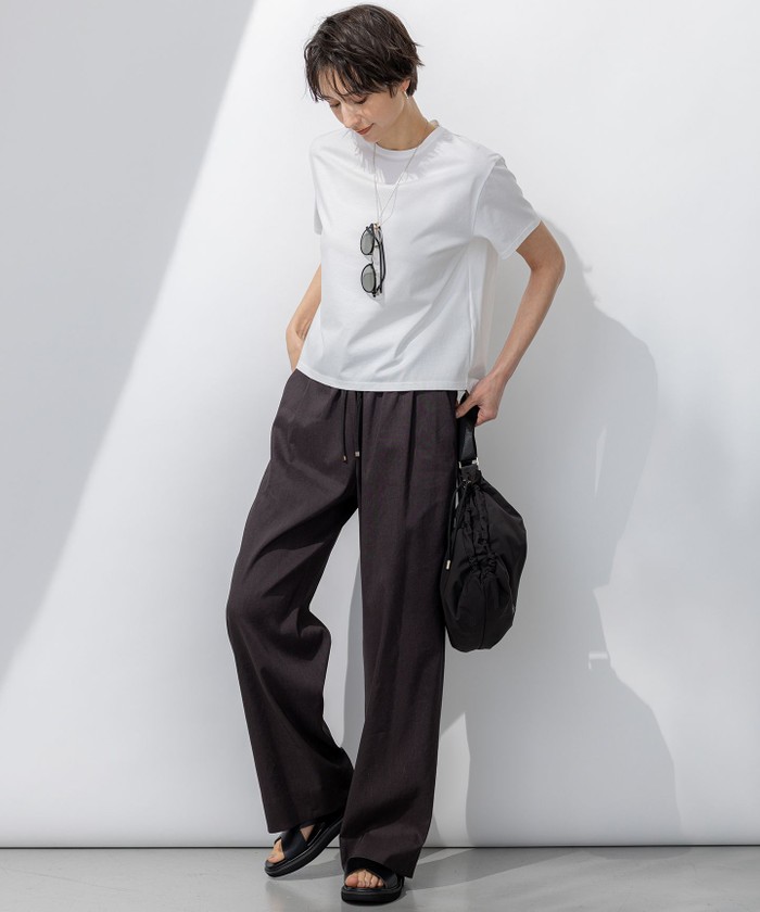 洗える】ハイエンド クルーネック Tシャツ(508140551) | 23区 洗える】ハイエンド クルーネック Tシャツ(508140551) | 23区