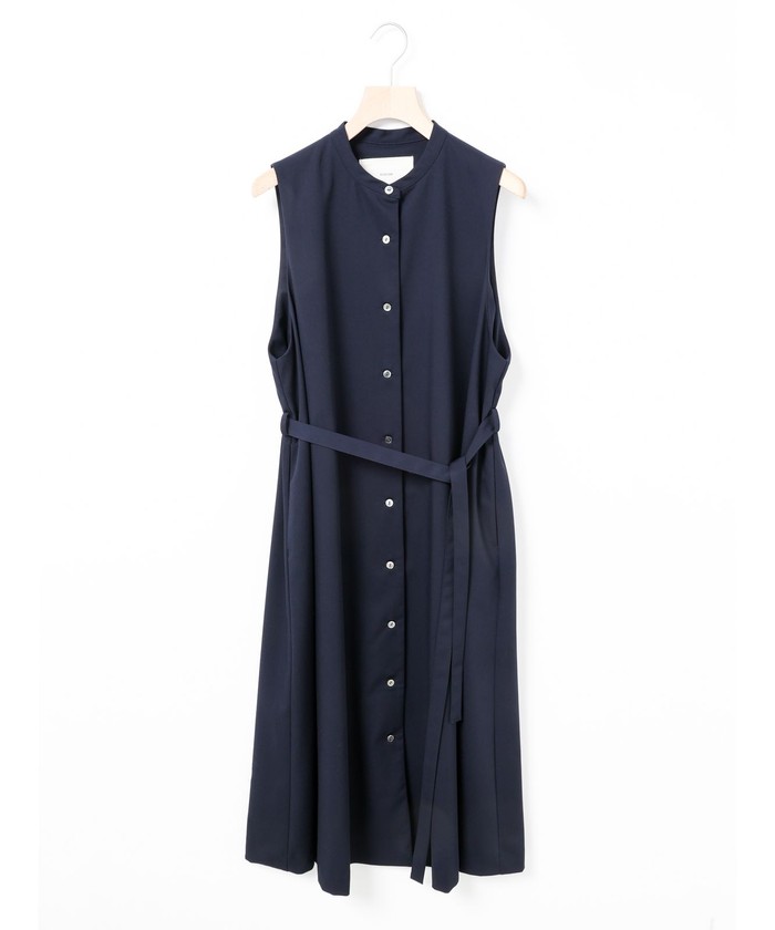 セール 30%OFF】MidiUmi スタンドカラーノースリーブワンピース