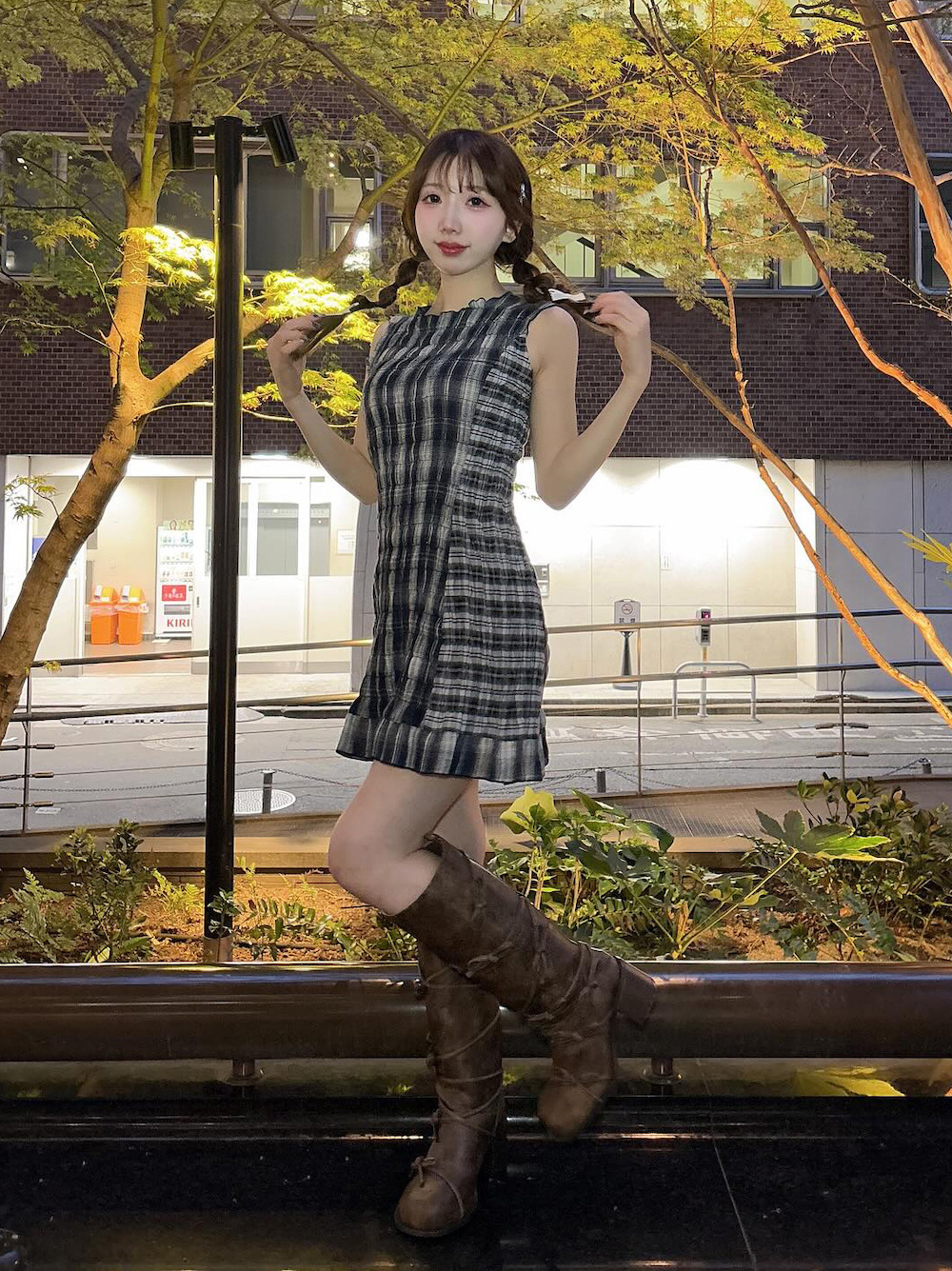 darich ダーリッチ チェックコンビミニワンピース チェックコンビミニワンピース – Darich (ダーリッチ)