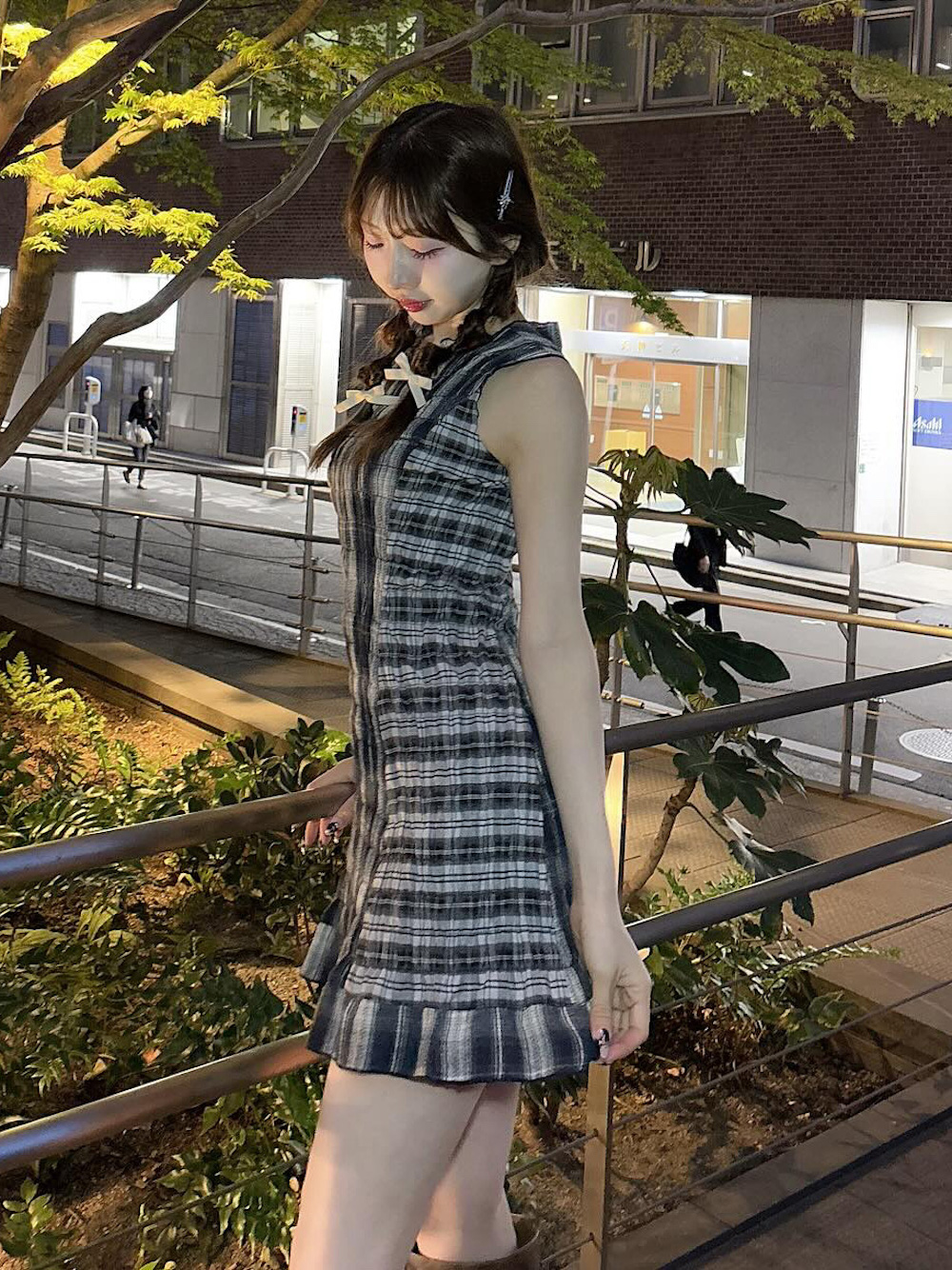 ダーリッチ Darich チェックコンビミニワンピース(508104965