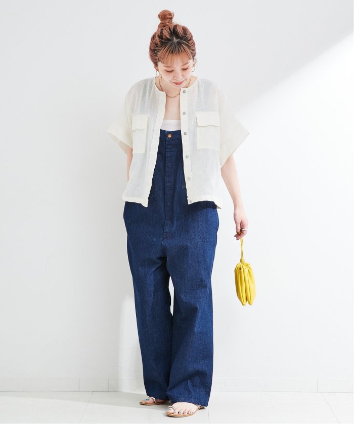 新品　B.C STOCK リネンブレンドメッシュSSドルマンブルゾン B.C STOCK｜《追加予約》【WEB限定】手洗い可 / リネンブレンド