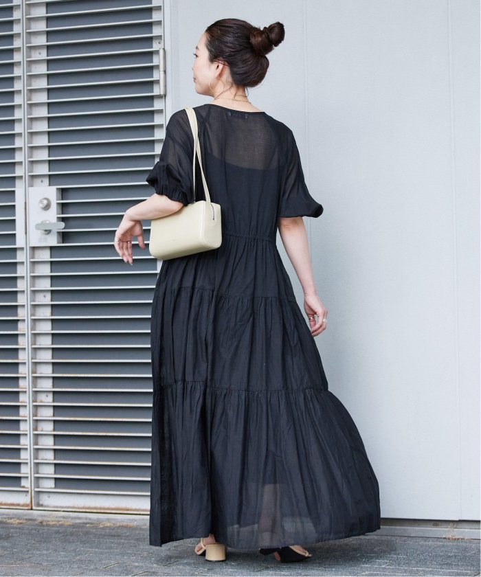 セール 40%OFF】ウォッシャブル / ボイルティアードバルーン袖