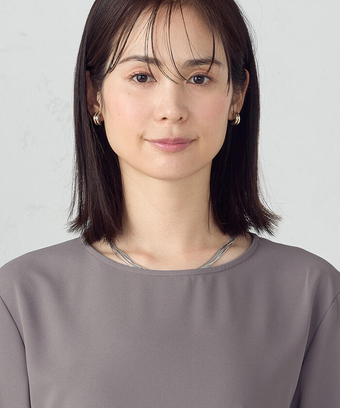 ブラウス シャツ 「UVカット・吸水速乾・接触冷感」kireri ランタンスリーブ ブラウス / セットアップ対応 レディース COMME CA ISM ブラウス シャツ 「UVカット・吸汗速乾・接触冷
