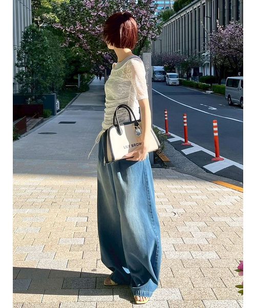 限定カラー】【WEB限定00サイズ】ワイドレッグイージーデニム 限定カラー】【WEB限定00サイズ】ワイドレッグイージーデニム