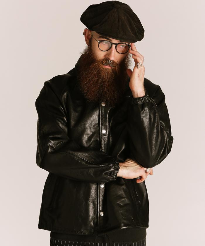COOTIE Leather Coach Jacket レザーコーチジャケット COOTIE / Leather Coach Jacket | 80-HACHIMARU-