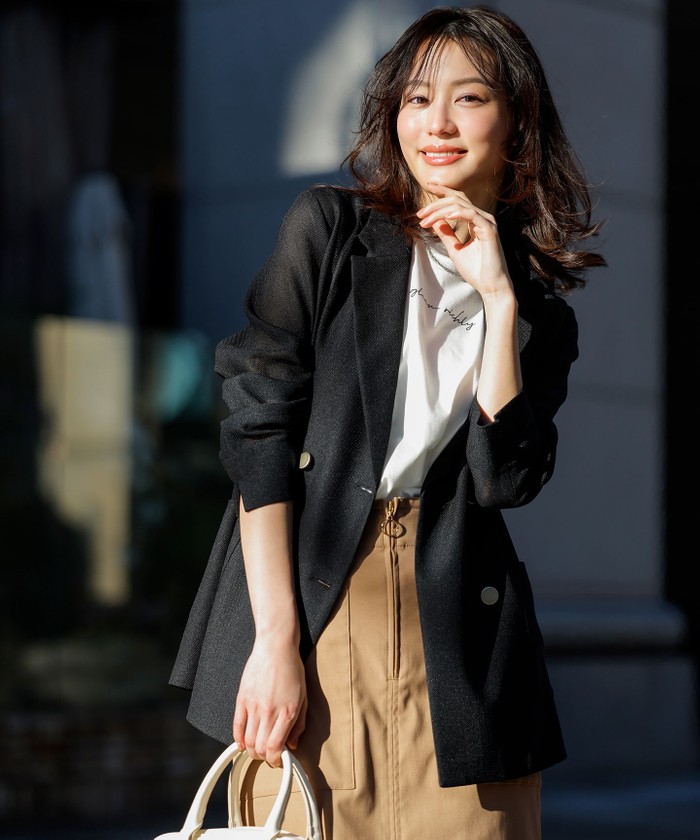 anySiS 【吸水速乾・洗える】シアーメッシュ ジャケット 吸水速乾・洗える】シアーメッシュ ジャケット(508154839