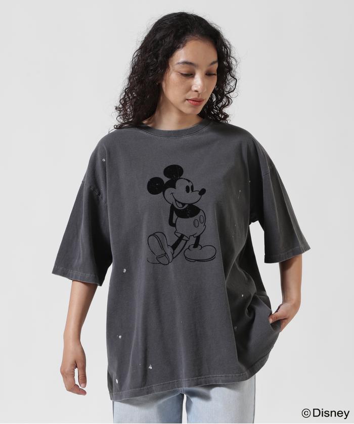 GOOD ROCK SPEED別注ペインティングミッキーTシャツ GOOD ROCK SPEED (グッドロックスピード) 別注ペインティング