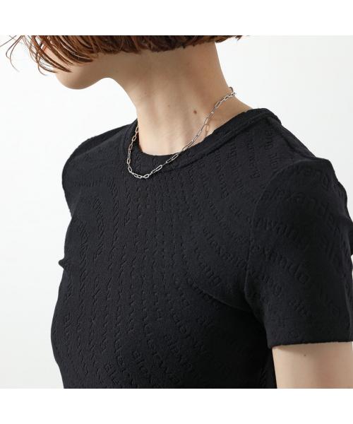 【アレキサンダーワン】ロゴ半袖Ｔシャツ クルーネック ブラック alexanderwang ALEXANDER WANG アレキサンダーワン ライン