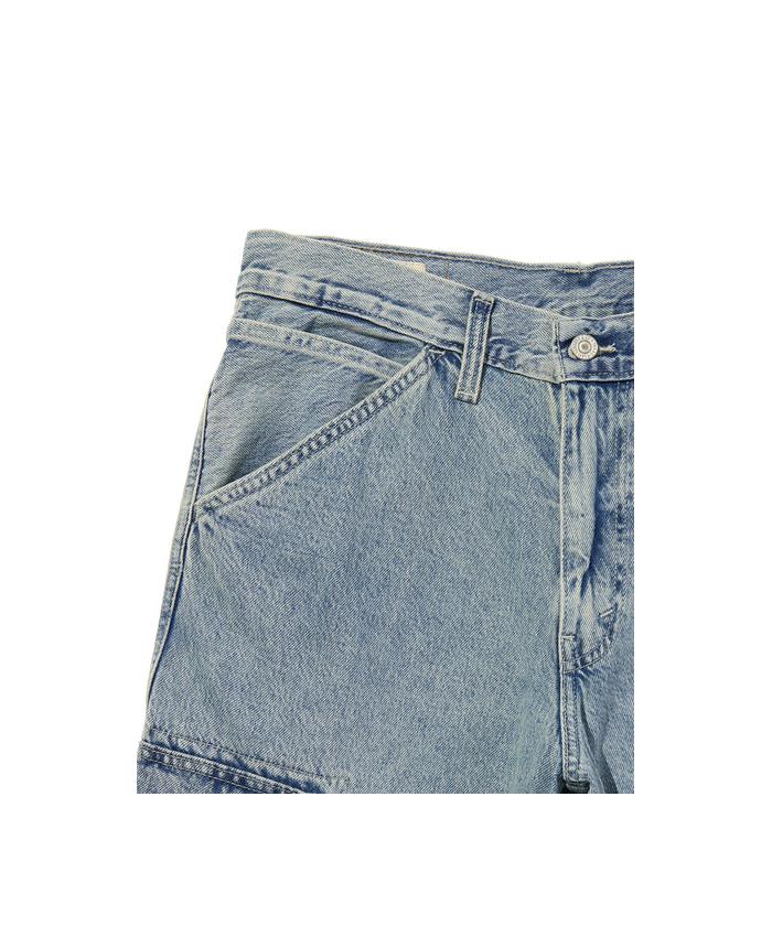 【関税込み】Rhude ブルー バギー デニム カーゴショートパンツ NAVY デニムカーゴショートパンツ メンズ