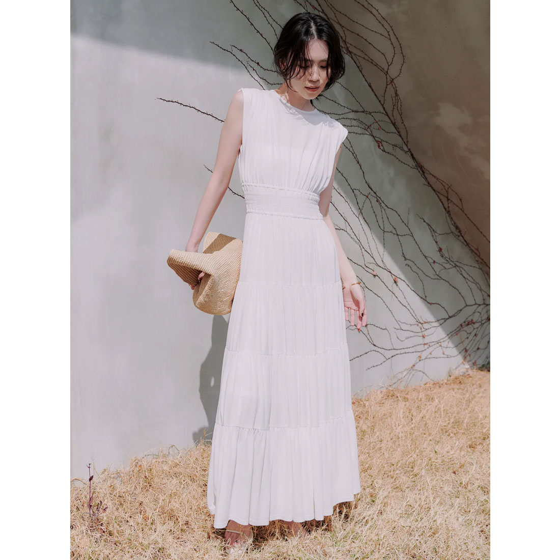anuans カーディガン レースティアードギャザーガウン WHT 未使用美品 セール 30%OFF】アニュアンス anuans ギャザーティアードカット