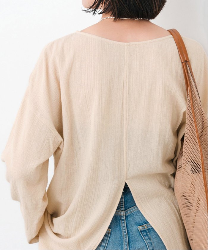 クーポン】【セール 30%OFF】コットンクレープルーズプル