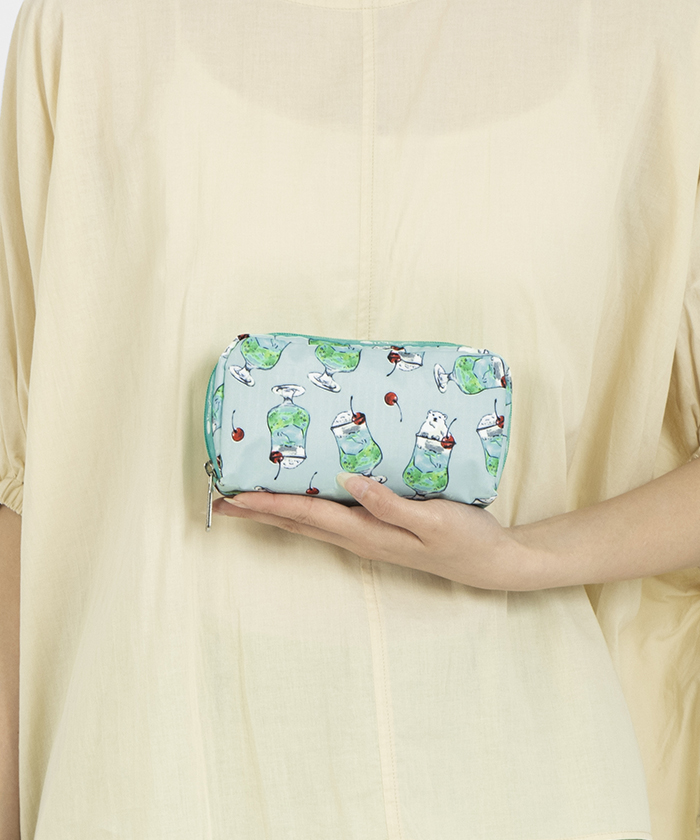 LeSportsac ポーラベアメロンソーダ　ティッシュポーチ COSMETIC CLUTCHポーラベアメロンソーダ(508140907