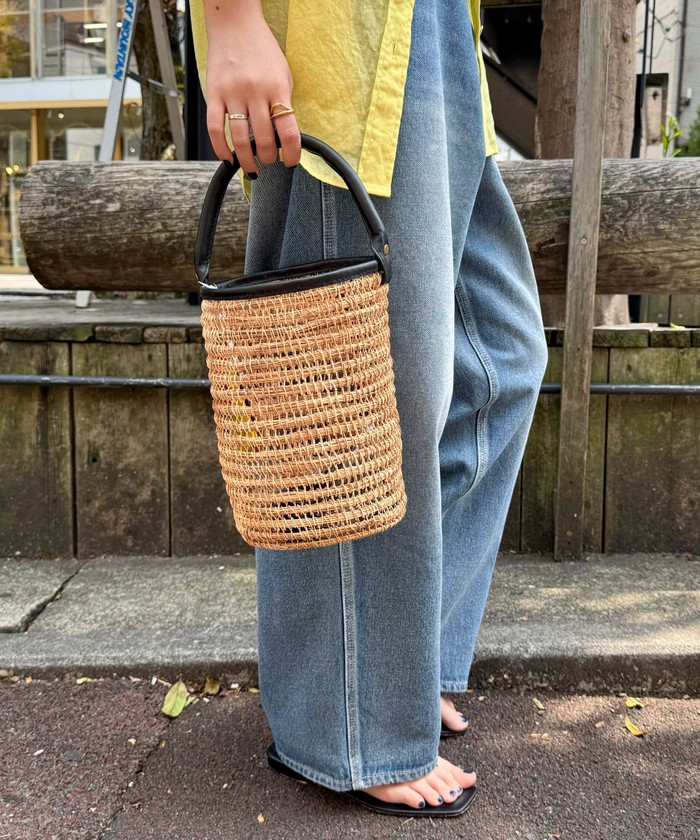 【TARANGO/タランゴ】パーム筒カゴバッグ　framework セール 11%OFF】【TARANGO/タランゴ】パーム筒カゴバッグ