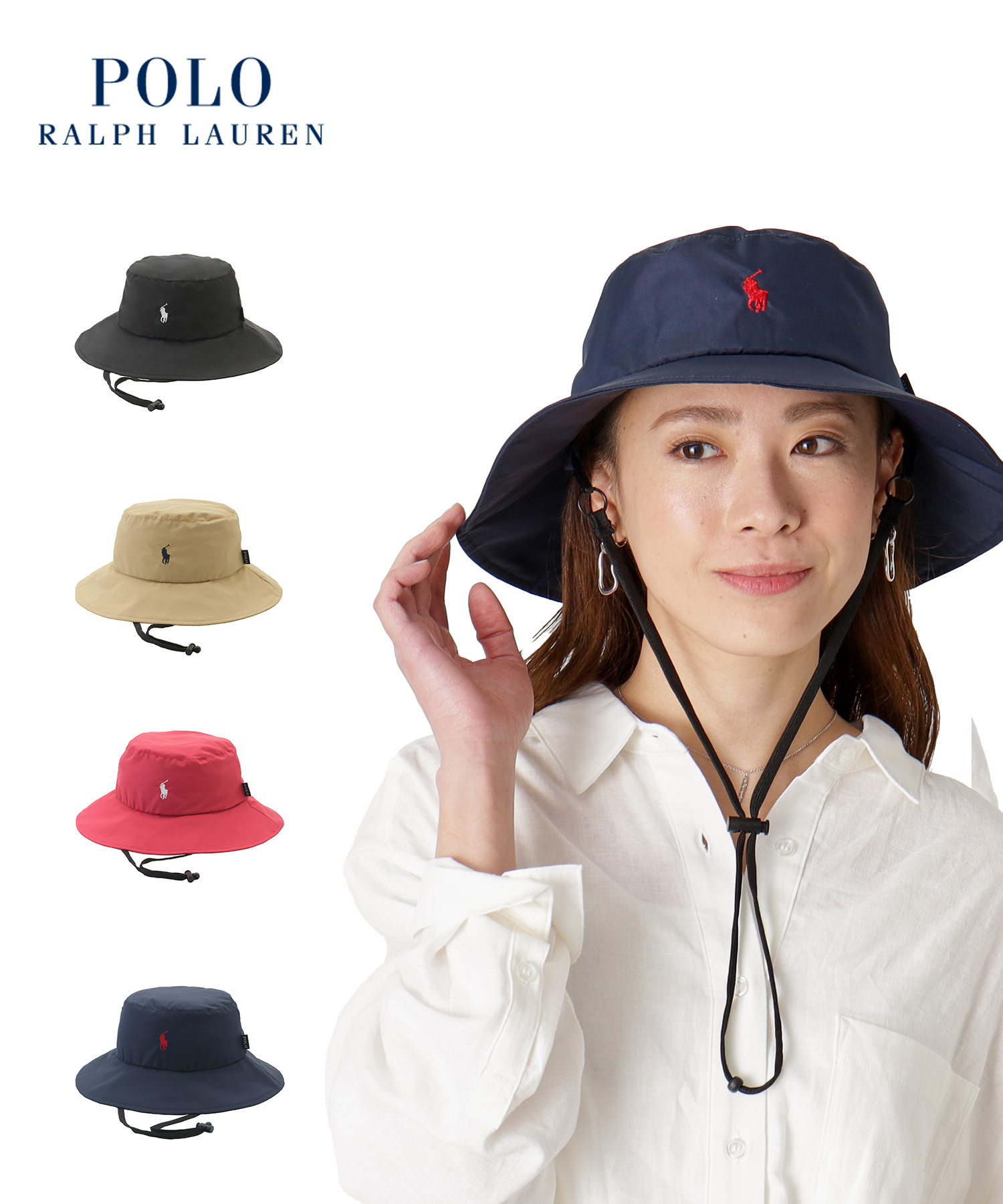 POLO RALPH LAUREN ポロ ラルフローレン 遮光ハット ポロポニー