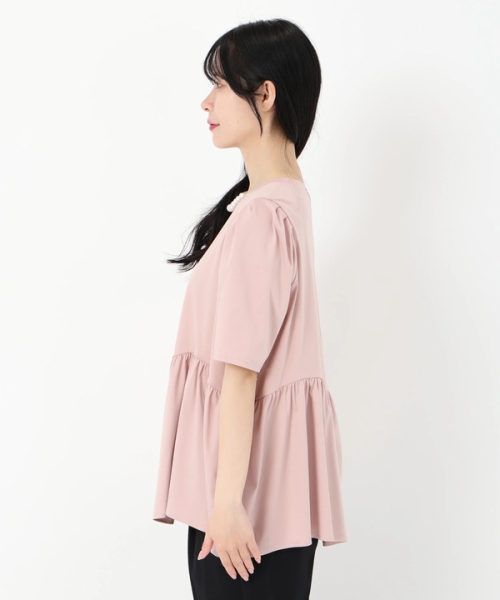値段が激安 パール刺繍ペプラムカットソー(508147454) | ストロベリー トップス