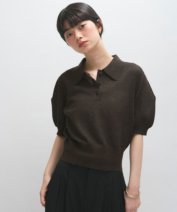 ADAM ET ROPE' アダムエロペ ラミーニットポロシャツ ラミーニットポロシャツ(508164979) | アダム エ ロペ(ADAM ET
