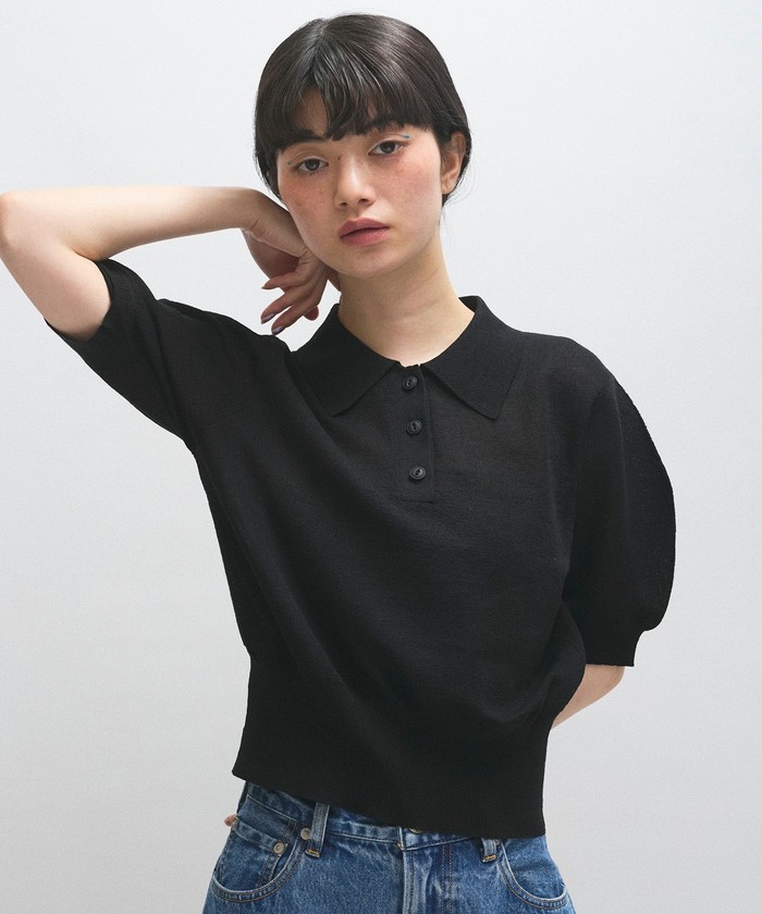 ADAM ET ROPE'｜ラミーニットポロシャツ | Rakuten Fashion(楽天