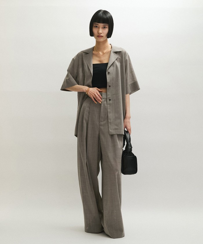 ADAM ET ROPE' 完売 【接触冷感】タックパンツ 接触冷感】タックパンツ(508164984) | アダム エ ロペ(ADAM ET