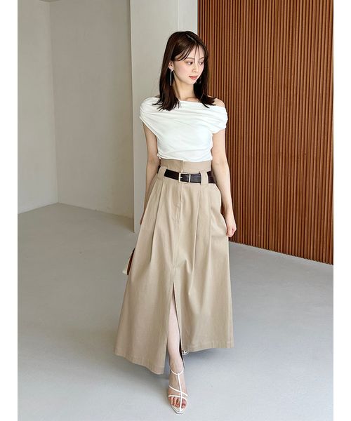 チノワイドスカート(508166672) | スナイデル(SNIDEL) - d fashion