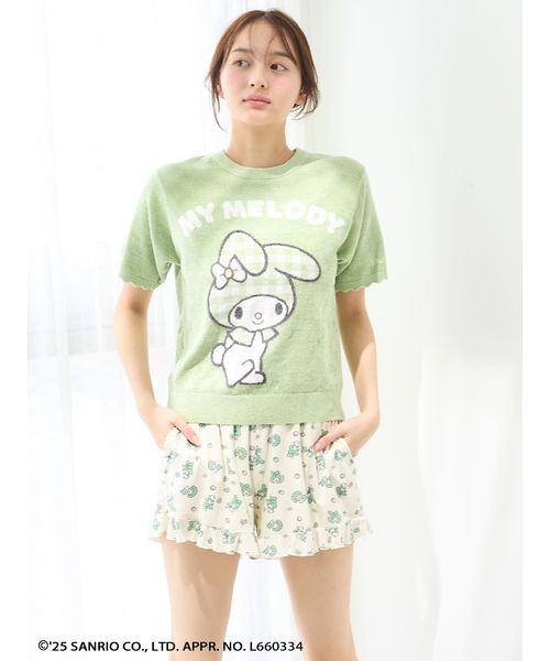 SNIDEL HOME 【MY MELODY】【接触冷感】Ｔシャツ MY MELODY】【接触冷感】Tシャツ(カットソー＆Tシャツ