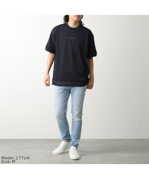 HUGO BOSS Tシャツ 50536762 メッシュ素材 HUGO BOSS ヒューゴボス Tシャツ 50536762 メンズ クルーネック