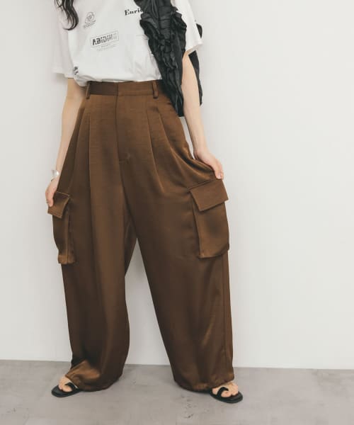 【SALE】 サテンカーゴパンツ(508167754) | ケービーエフ(KBF) - d fashion パンツ